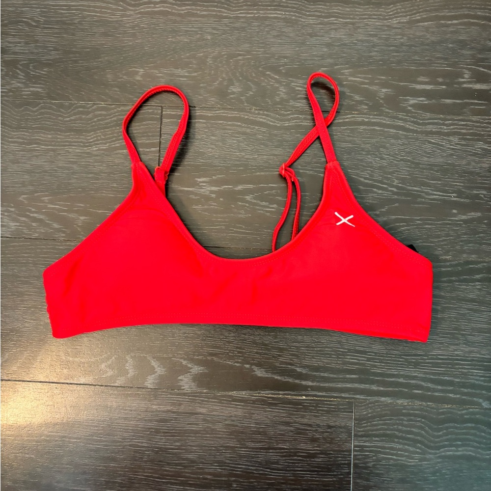 Boutine LA Red Bikini Top Minimalist Design
